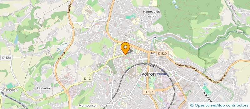 localisation de l'entreprise MONSIEUR MEHDI DJELAILIA  VOIRON