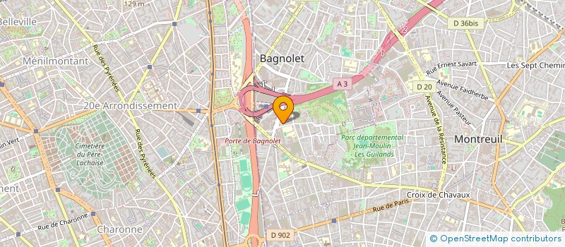 localisation de l'entreprise MONSIEUR MEHDI EL ABIOUI à BAGNOLET