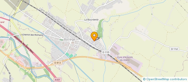 localisation de l'entreprise MONSIEUR MEHDI EL ACHHAB  BAZIEGE