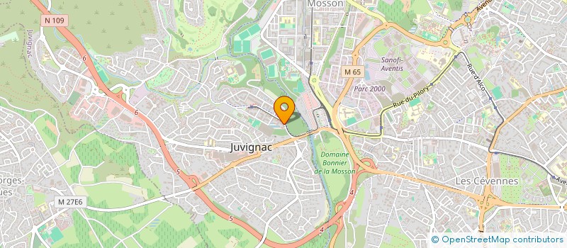 localisation de l'entreprise MONSIEUR MEHDI EL MOUTARAJI  JUVIGNAC