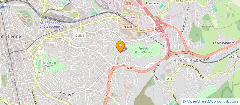 localisation de l'entreprise MONSIEUR MEHDI EL OUARDANI  SAINT-ETIENNE