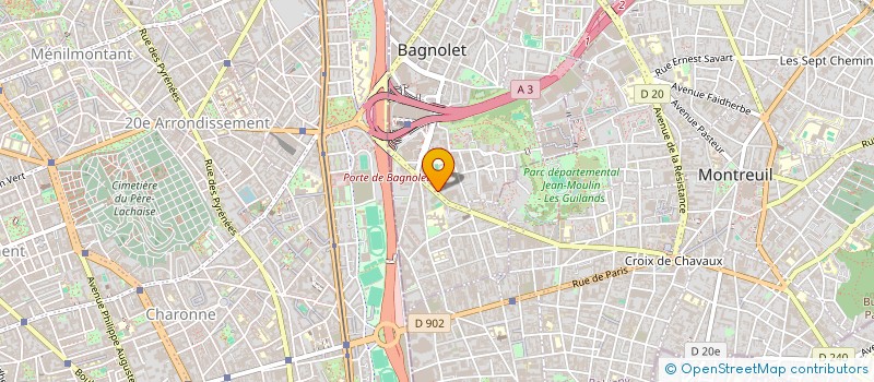 localisation de l'entreprise MONSIEUR MEHDI ELOURIMI à BAGNOLET