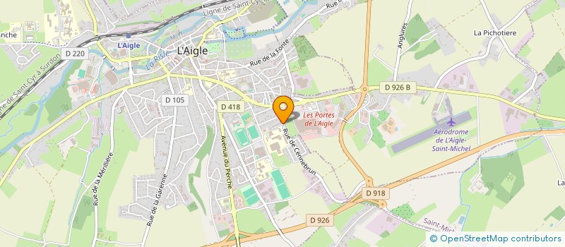 localisation de l'entreprise MONSIEUR MEHDI FERGANI à L'AIGLE