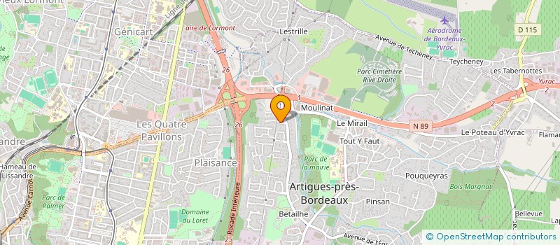 localisation de l'entreprise MONSIEUR MEHDI FOUIA  ARTIGUES-PRES-BORDEAUX