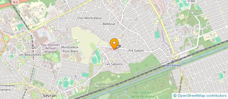 localisation de l'entreprise MONSIEUR MEHDI GALOUL  SEVRAN