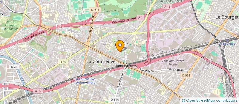 localisation de l'entreprise MONSIEUR MEHDI GHRIB à LA COURNEUVE