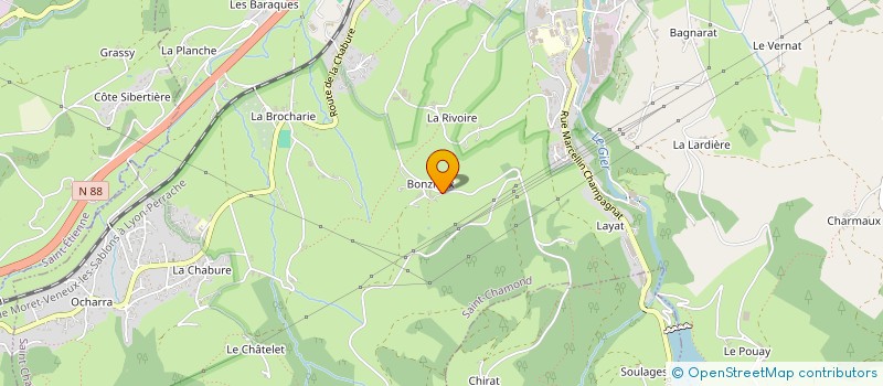 localisation de l'entreprise MONSIEUR MEHDI GMIZA  SAINT-CHAMOND