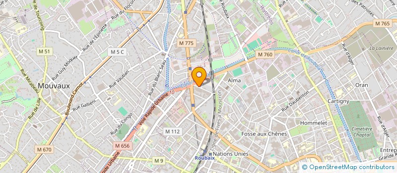 localisation de l'entreprise MONSIEUR MEHDI GUERAZEM  ROUBAIX