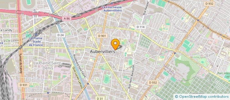 localisation de l'entreprise MONSIEUR MEHDI GUINOT  AUBERVILLIERS