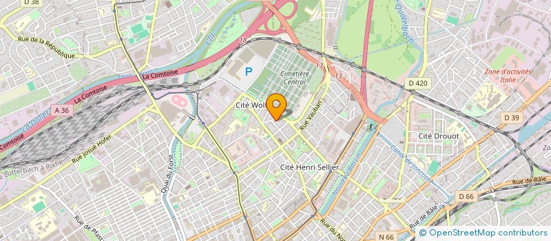 localisation de l'entreprise MONSIEUR MEHDI HADJ-MAKHLOUFI  MULHOUSE