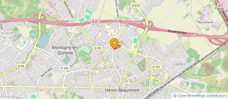 localisation de l'entreprise MONSIEUR MEHDI HAFIDI à HENIN-BEAUMONT