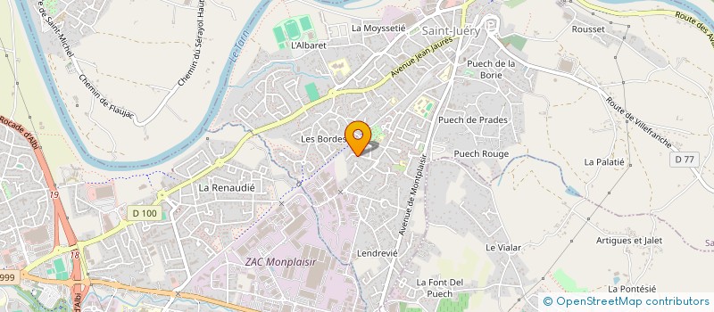 localisation de l'entreprise MONSIEUR MEHDI HAJJI  SAINT-JUERY