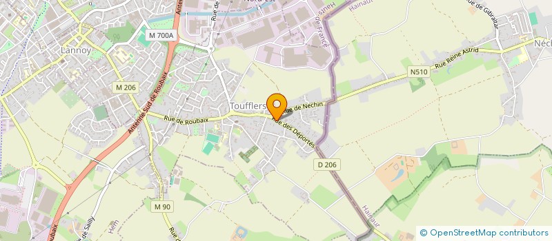 localisation de l'entreprise MONSIEUR MEHDI HALITIM  TOUFFLERS