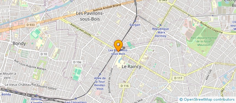 localisation de l'entreprise MONSIEUR MEHDI HAMMAOUI à LE RAINCY