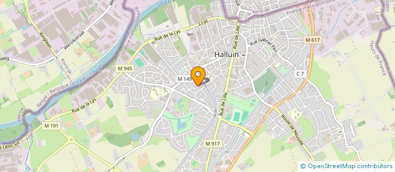 localisation de l'entreprise MONSIEUR MEHDI HUTIN à HALLUIN