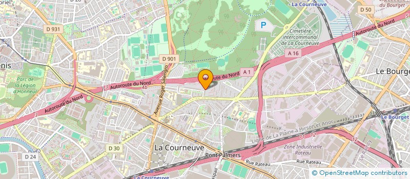 localisation de l'entreprise MONSIEUR MEHDI IBRIR à LA COURNEUVE