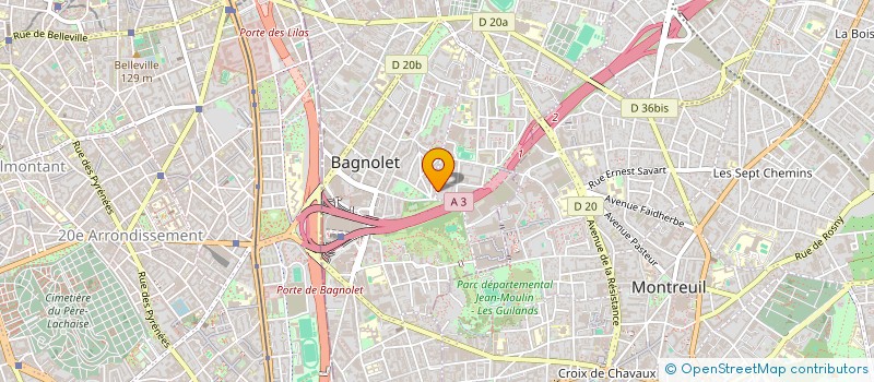 localisation de l'entreprise MONSIEUR MEHDI KARA à BAGNOLET