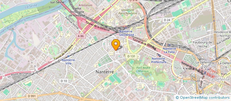 localisation de l'entreprise MONSIEUR MEHDI KPEUKA  NANTERRE