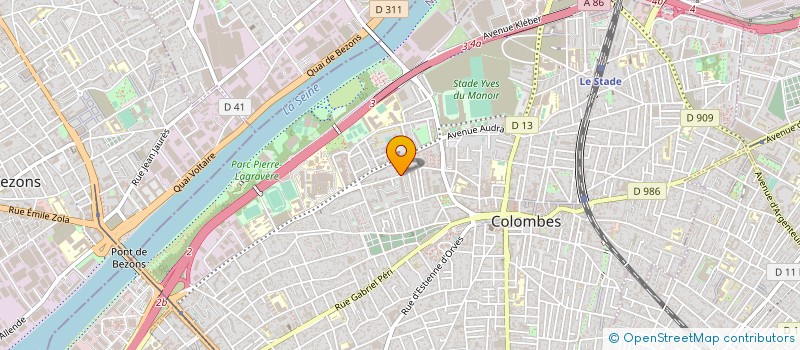 localisation de l'entreprise MONSIEUR MEHDI LAOUFI à COLOMBES
