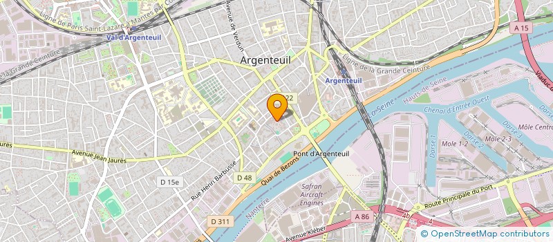 localisation de l'entreprise MONSIEUR MEHDI LECOMTE  ARGENTEUIL