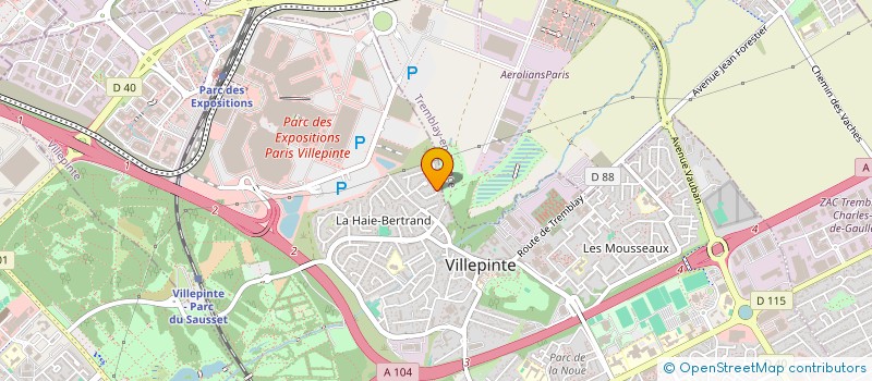 localisation de l'entreprise MONSIEUR MEHDI LILOUCHE à VILLEPINTE