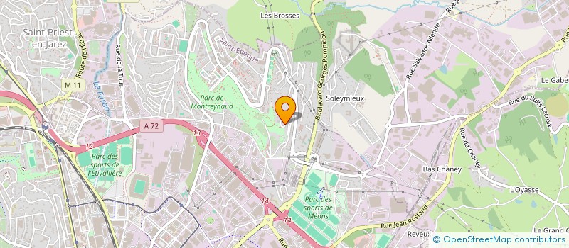 localisation de l'entreprise MONSIEUR MEHDI MADJIDI  SAINT-ETIENNE