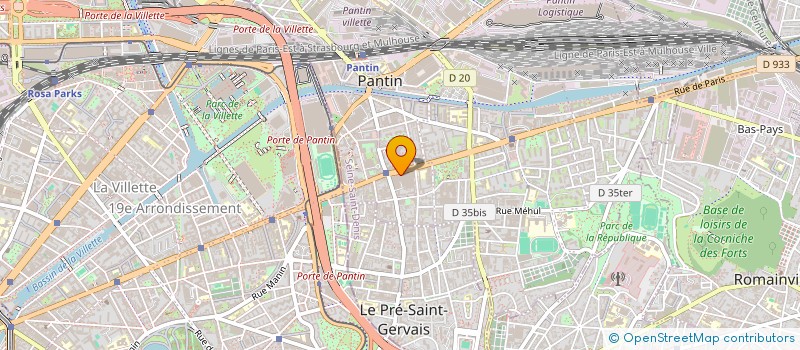 localisation de l'entreprise MONSIEUR MEHDI MADOUI à PANTIN