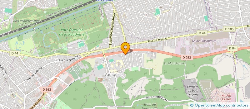 localisation de l'entreprise MONSIEUR MEHDI MAHROUG  VAUJOURS