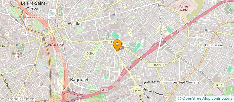 localisation de l'entreprise MONSIEUR MEHDI MANAI à BAGNOLET