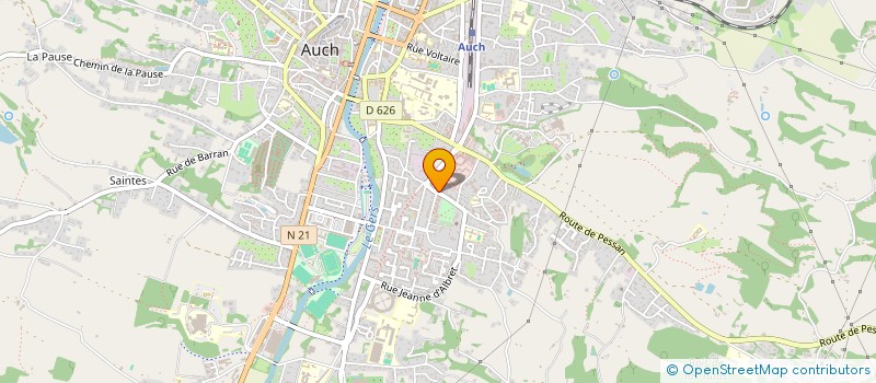 localisation de l'entreprise MONSIEUR MEHDI MAROUFI  AUCH