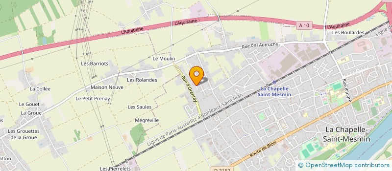 localisation de l'entreprise MONSIEUR MEHDI MEFTAH à LA CHAPELLE-SAINT-MESMIN