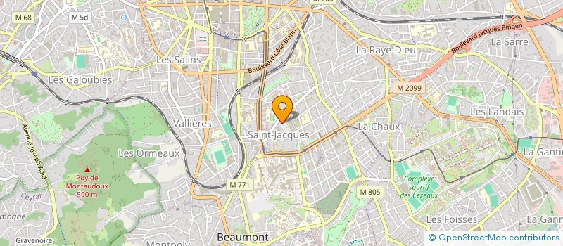 localisation de l'entreprise MONSIEUR MEHDI MEKKAOUI  CLERMONT-FERRAND