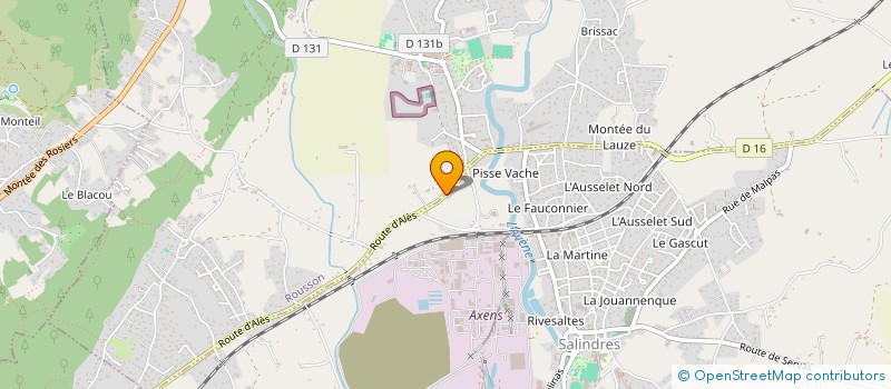 localisation de l'entreprise MONSIEUR MEHDI MENGUAL  SALINDRES