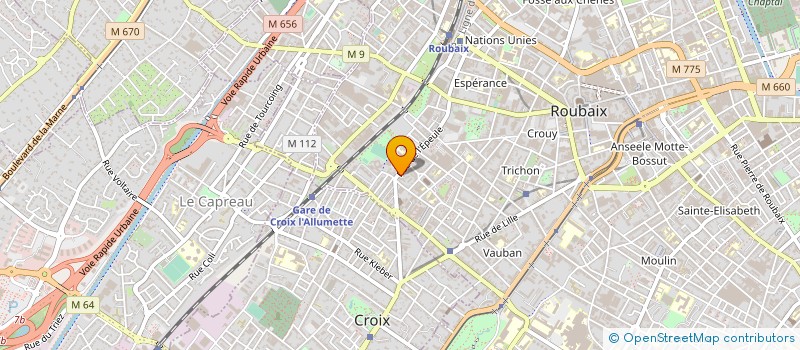 localisation de l'entreprise MONSIEUR MEHDI MERABTI  ROUBAIX