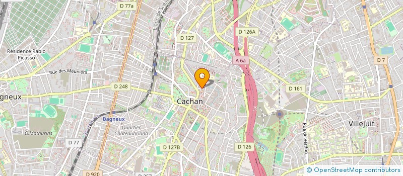 localisation de l'entreprise MONSIEUR MEHDI MERLIN  CACHAN