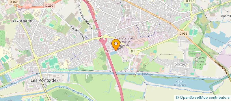 localisation de l'entreprise MONSIEUR MEHDI MEZRANI  LES PONTS-DE-CE