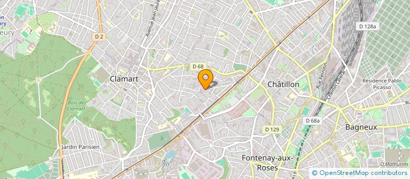 localisation de l'entreprise MONSIEUR MEHDI-MICHEL BAHTANI  CHATILLON