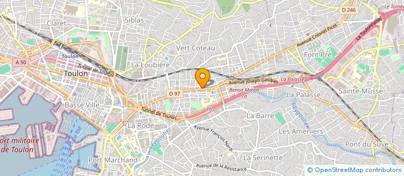 localisation de l'entreprise MONSIEUR MEHDI MSITTEF  TOULON