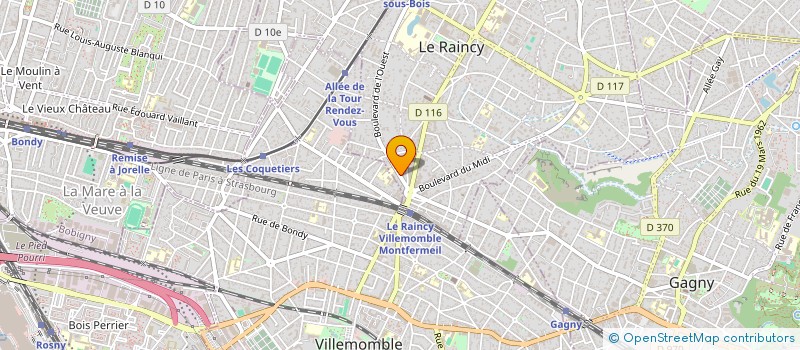 localisation de l'entreprise MONSIEUR MEHDI NACCACHE à LE RAINCY