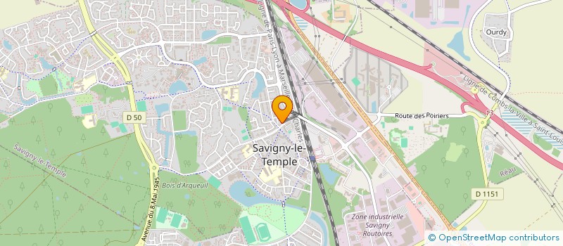 localisation de l'entreprise MONSIEUR MEHDI NAILI  SAVIGNY-LE-TEMPLE