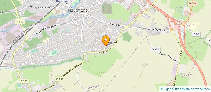 localisation de l'entreprise MONSIEUR MEHDI NOUNOUH à HAUTMONT