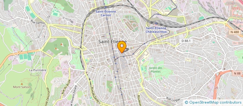 localisation de l'entreprise MONSIEUR MEHDI OUAKIT  SAINT-ETIENNE