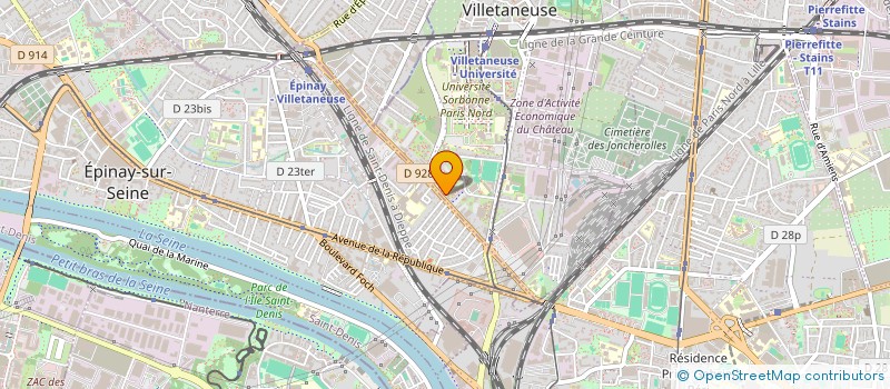 localisation de l'entreprise MONSIEUR MEHDI OUCIEF  VILLETANEUSE