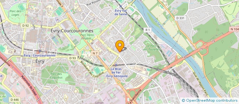 localisation de l'entreprise MONSIEUR MEHDI OUFFINI à EVRY-COURCOURONNES