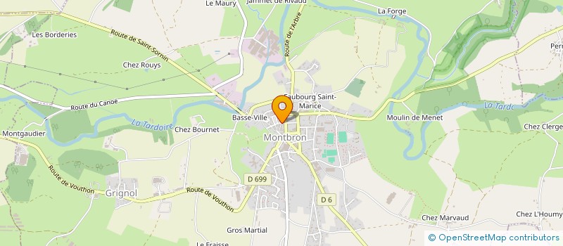 localisation de l'entreprise MONSIEUR MEHDI REBEYROL  MONTBRON