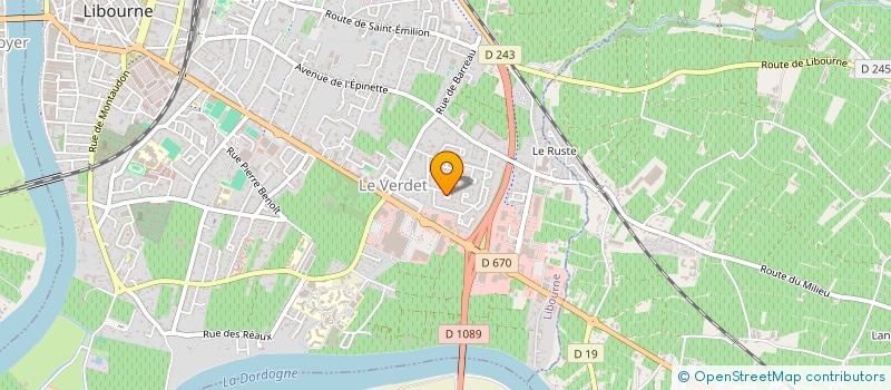 localisation de l'entreprise MONSIEUR MEHDI SAIKAK  LIBOURNE