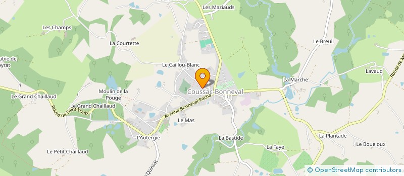 localisation de l'entreprise MONSIEUR MEHDI SALHI à COUSSAC-BONNEVAL