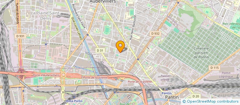 localisation de l'entreprise MONSIEUR MEHDI SANIJ  AUBERVILLIERS