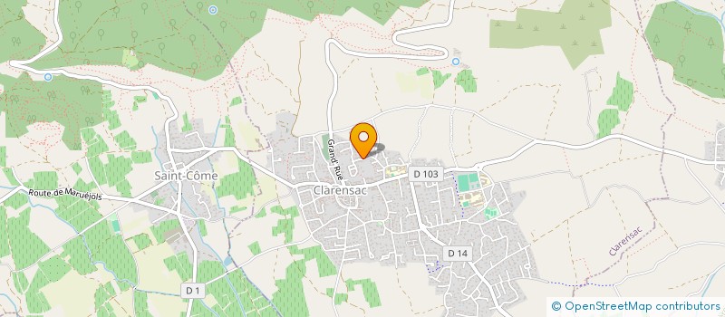 localisation de l'entreprise MONSIEUR MEHDI TAHRI  CLARENSAC