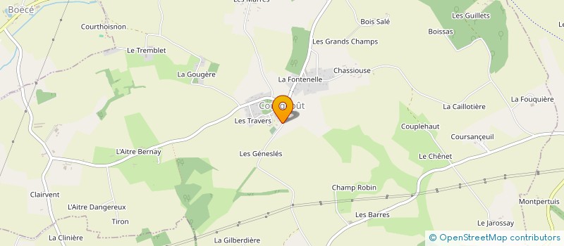 localisation de l'entreprise MONSIEUR MEHDI TERTRE à COURGEOUT